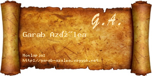Garab Azálea névjegykártya